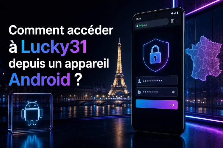 Comment accéder à Lucky31 depuis un appareil Android?