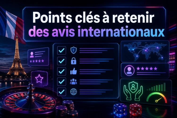 Points clés à retenir des avis internationaux