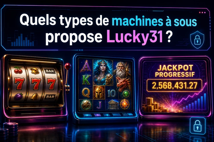 Quels types de machines à sous propose Lucky31?