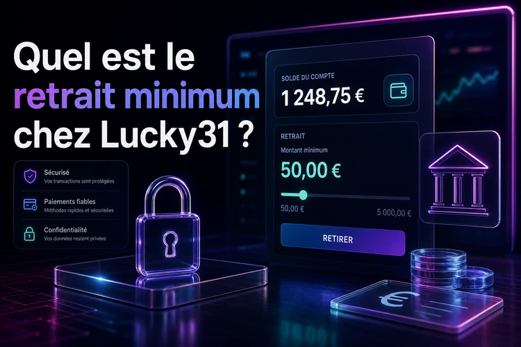 Quel est le retrait minimum chez Lucky31?