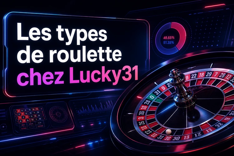 Les types de roulette chez Lucky31